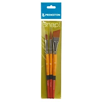 Princeton™ Snap!™ Series 9650 Gold Taklon Brush Set