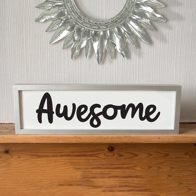 Leisure Arts® Vinyl Awesome Black Wall Decal