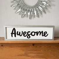 Leisure Arts® Vinyl Awesome Black Wall Decal