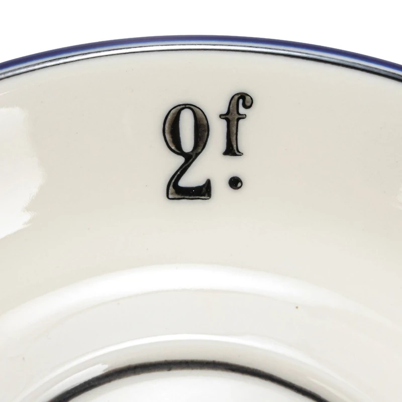 Hello Honey® 6" Factorial Numbers Design Stoneware Plate Set