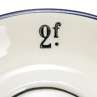 Hello Honey® 6" Factorial Numbers Design Stoneware Plate Set