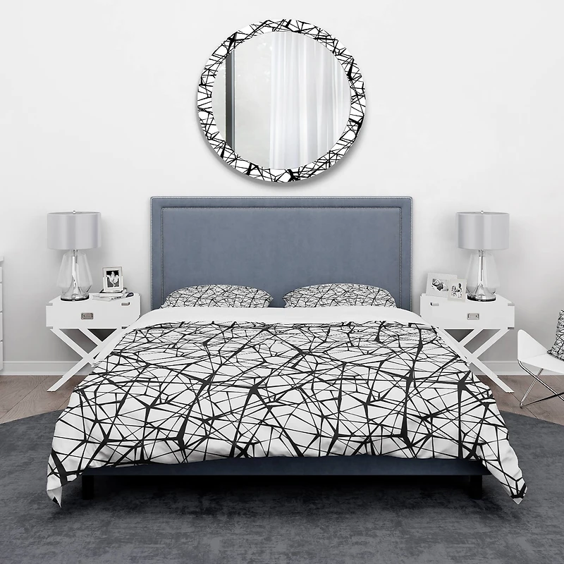 Designart 'Web Pattern' Modern & Contemporary Bedding Set