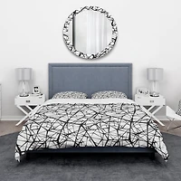 Designart 'Web Pattern' Modern & Contemporary Bedding Set