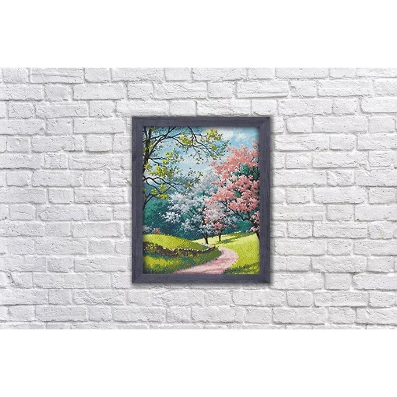 Wizardi Magic Garden Road Diamond Painting Kit