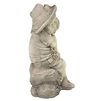 Design Toscano 14" Kissing Boy & Girl Statue