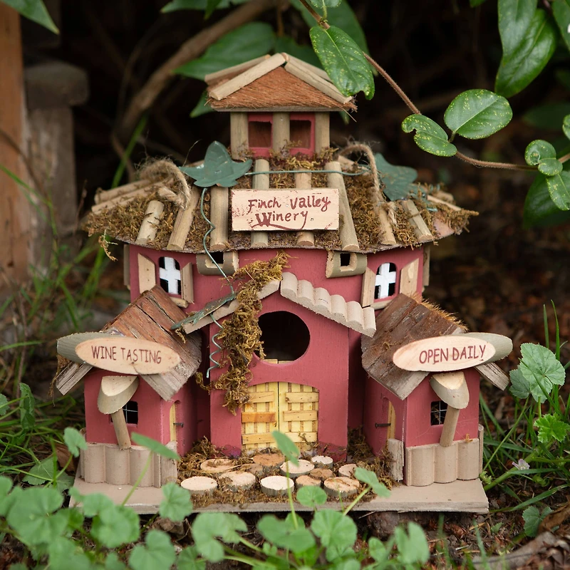 10.5" Finch Valley Winery Birdhouse