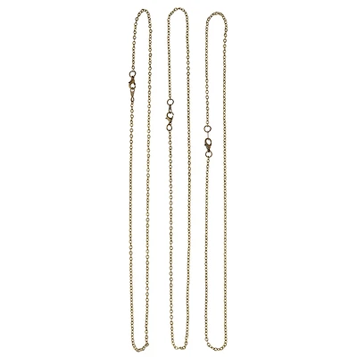 12 Packs: 3 ct. (36 total) 18" Antique Gold-Plated Chain by Bead Landing™