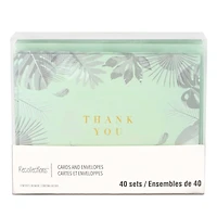 Mint Thank You Flat Cards & Envelopes by Recollections™, 4.25" x 5.5"
