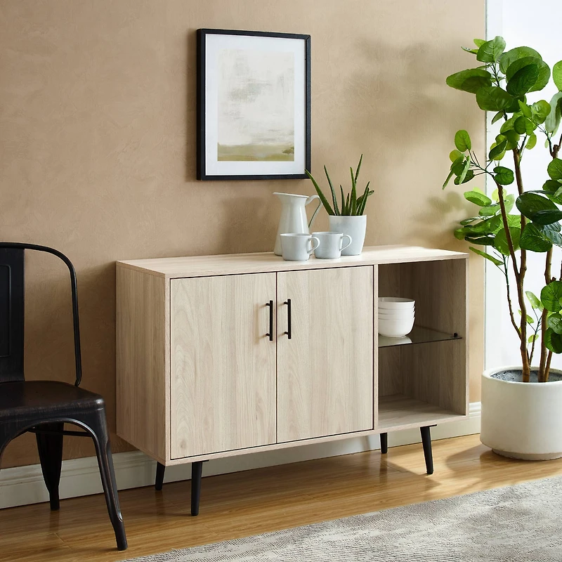 Walker Edison 44" Birch Mid Century Modern Buffet