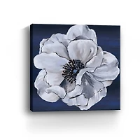Blue White Floral IV Canvas Giclee