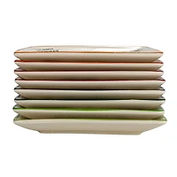 Hello Honey® 6" Cocktail Recipe Design Stoneware Plate Set