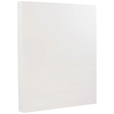 JAM Paper Bright White Wove 8.5" x 11" 28lb. Strathmore Paper, 100 Sheets
