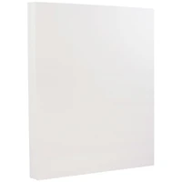 JAM Paper Bright White Wove 8.5" x 11" 28lb. Strathmore Paper, 100 Sheets