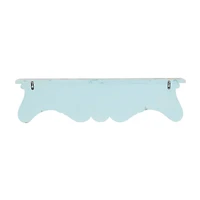 32" Blue Wood Rustic Wall Shelf
