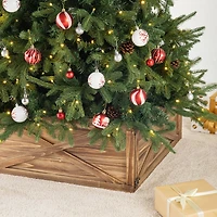 Glitzhome® 22" Natural Wooden Tree Collar