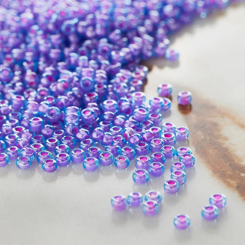 12 Pack: John Bead Transparent Czech Glass Seed Beads