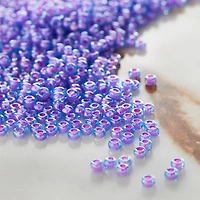 12 Pack: John Bead Transparent Czech Glass Seed Beads