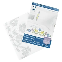 Leisure Arts® Pansies Pillowcase Stamped Cross Stitch Kit