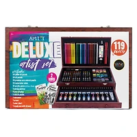 Art 101® Deluxe Art Set in Wood Organizer Case