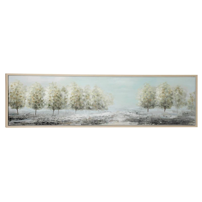 Green Traditional Landscape Canvas Wall Art, 20" x 71"
