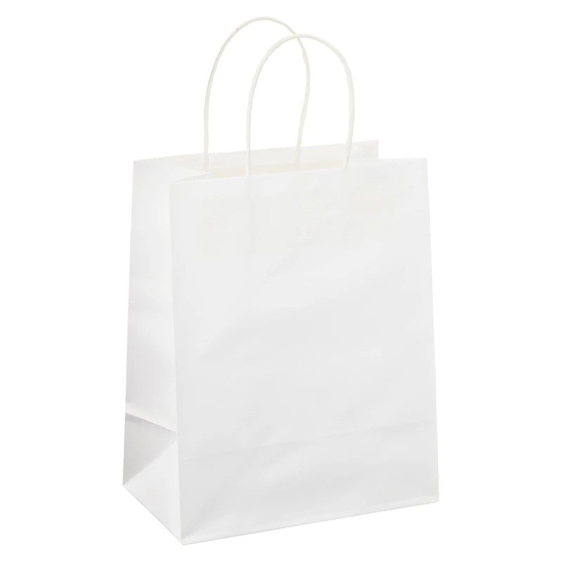 10 Packs: 13ct. (130 total) Medium White Paper Gift Bags by Celebrate It™