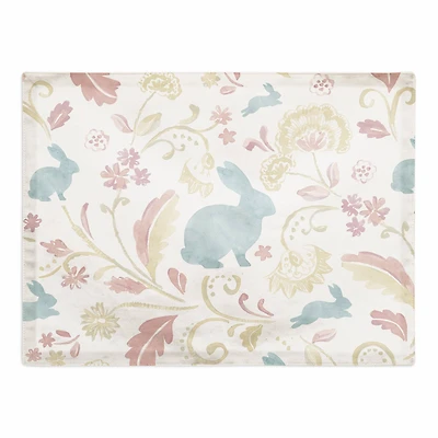 Paisley Bunny 14" x 18" Poly Twill Placemat