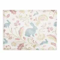 Paisley Bunny 14" x 18" Poly Twill Placemat