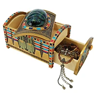 4.5" Royal Egyptian Scarab Treasure Box