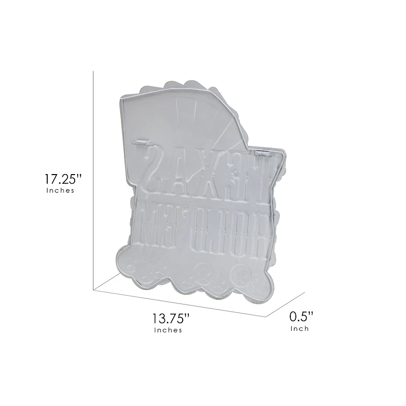 American Art Décor™ 17.25" Texas Hold'em Embossed Metal Sign