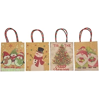 20-Count Assorted Christmas Themed Paper Gift Bags