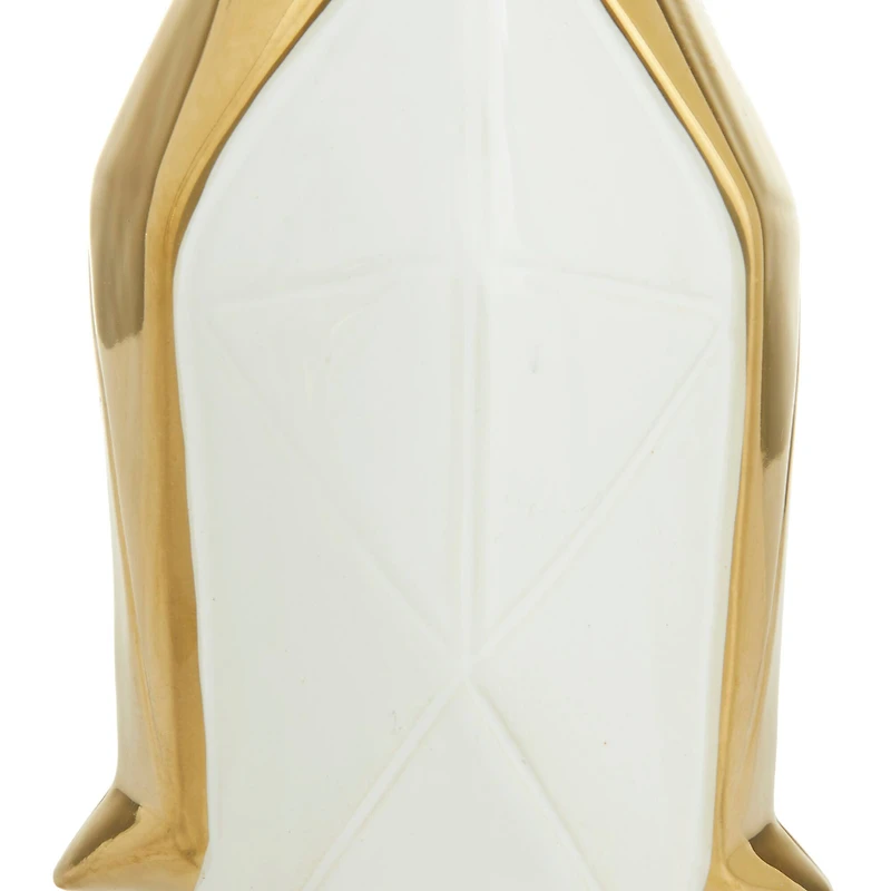 CosmoLiving by Cosmopolitan Gold Porcelain Glam Sculpture, 11" x 9"