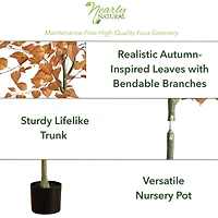 5ft. Autumn Birch Leaf Artificial Fall Tree