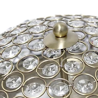 Lalia Home 13" Antique Brass Glam 2-Light Dome Flush Mount