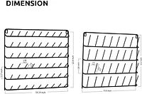 NEX™ Black 32-Spool and 54-Spool Wall-Mounted Sewing Thread Rack Set