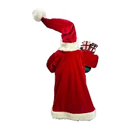24" Santa with Toy Bag & Garland Tabletop Décor by Ashland®
