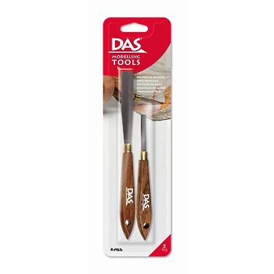 DAS® Steel with Wood Handle Spatula Clay Modeling Tool Set