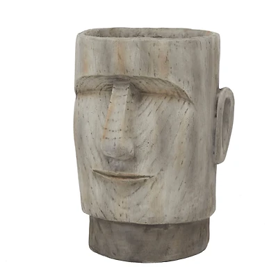 The Novogratz Brown Contemporary Planter, 13" x 14" x 18"