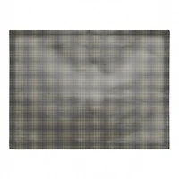 Dark Gray Plaid 18" x 14" Cotton Twill Placemat
