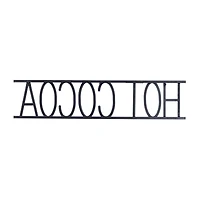 Black Iron Modern Hot Cocoa Wall Décor