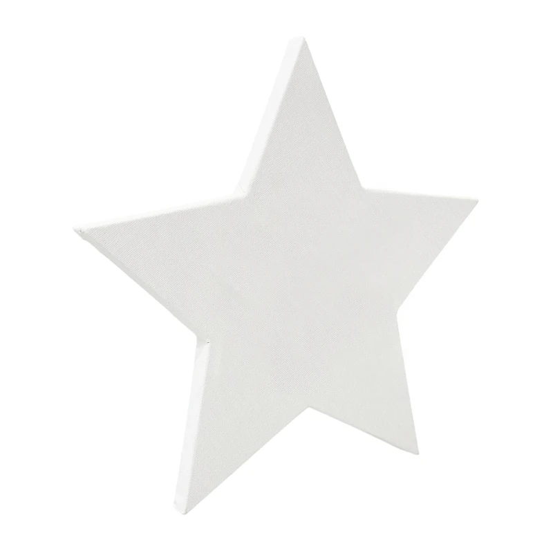10" x 10" White Star Cotton Duck Canvas by Craft Smart™