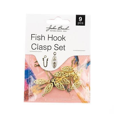 John Bead Must Have Findings 20mm Fish Hook Clasp Set