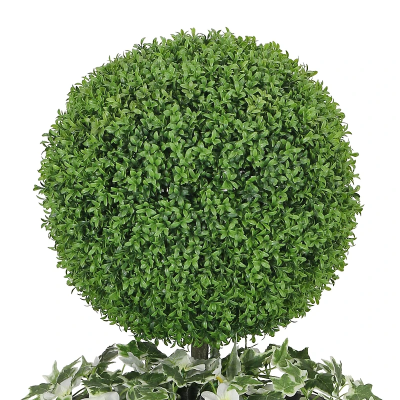 3.5ft. Topiary Boxwood Artificial Tree in Decorative Urn