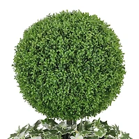 3.5ft. Topiary Boxwood Artificial Tree in Decorative Urn