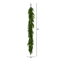 6ft. Artificial Real Touch Norfolk Island Pine Garland with Natural Look