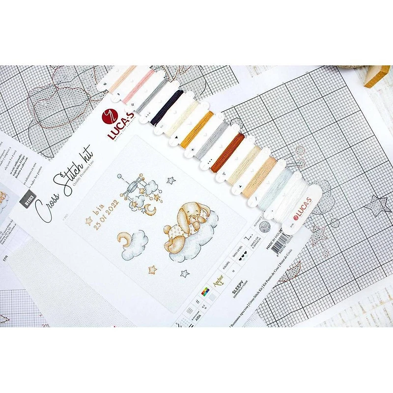 Luca-s Sleepy Counted Cross Stitch Kit