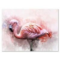 Designart - Portrait of Pink Flamingo V