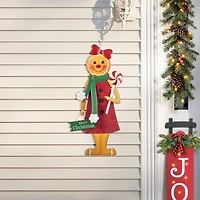 Glitzhome® 36" Metal Christmas Gingerbread Man Yard Stake
