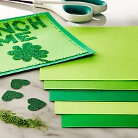 Feathered Green 6" x 6.5" Cardstock Paper by Recollections™, 100 Sheets