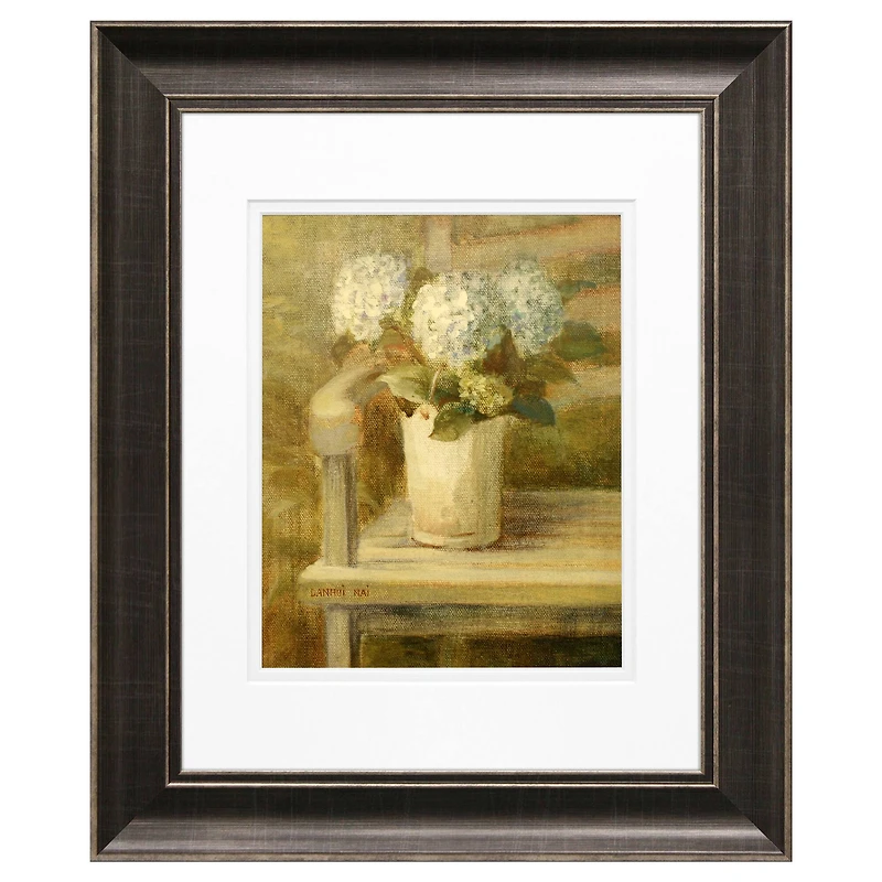 Timeless Frames® Hydrangea Bouquet on Bench Framed Print Wall Art