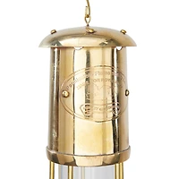 10" Gold Brass Candle Lantern